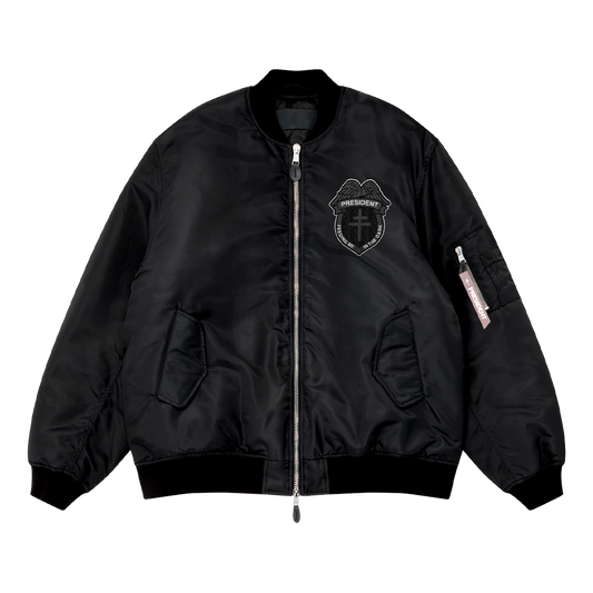 President Patch Bomber Jacket